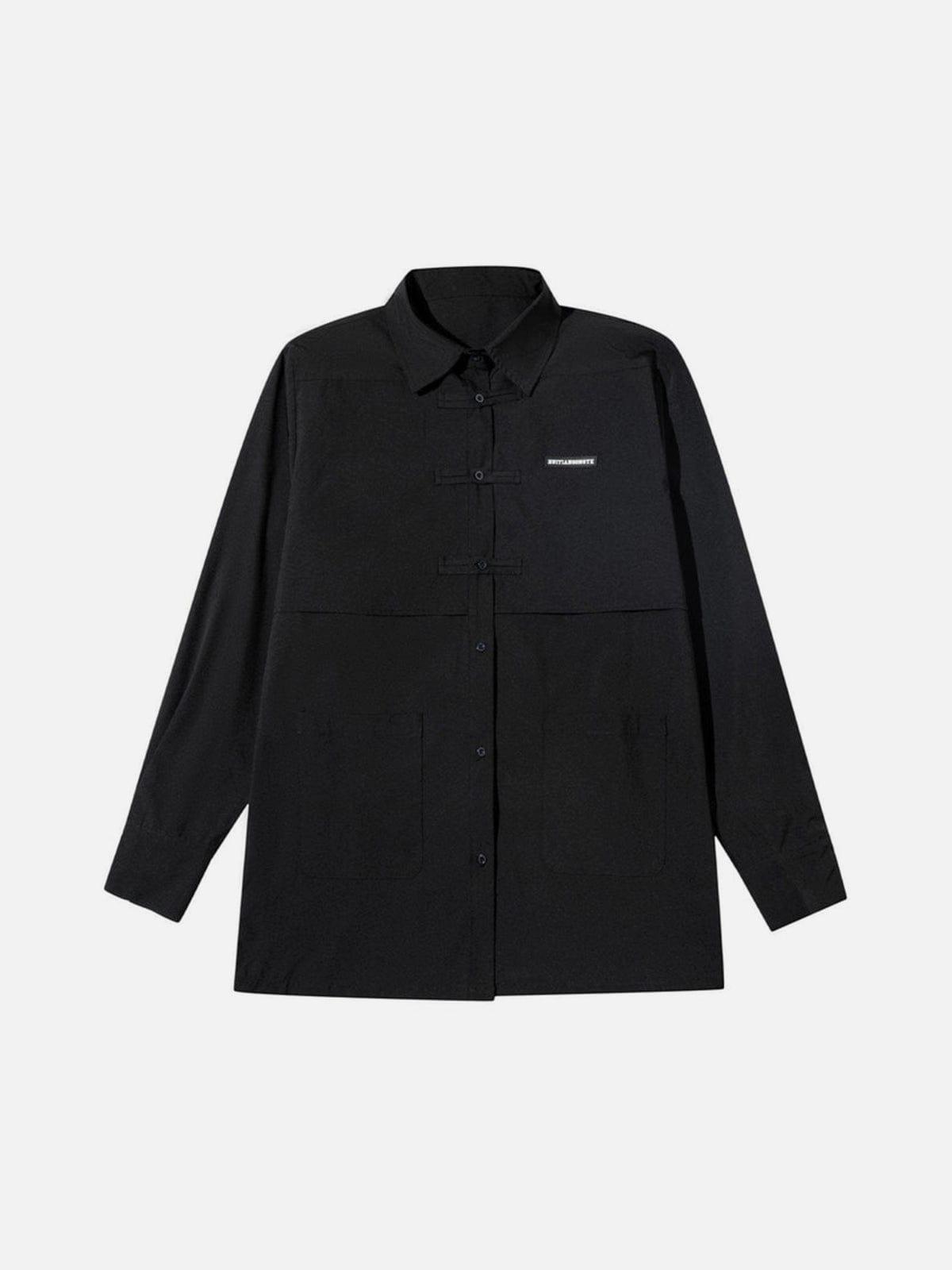 Solid Color Labelling Shirt