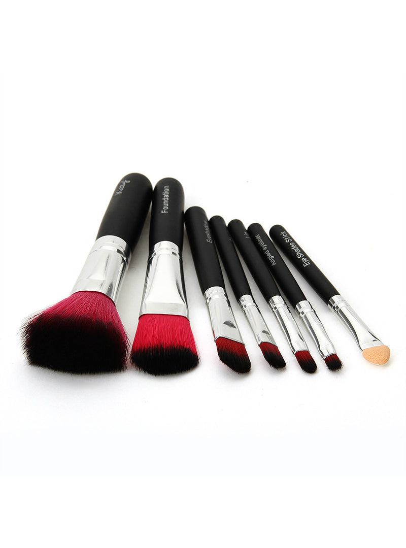 1set Hello Kitty pink black 7Pcs/set Mini Makeup brush