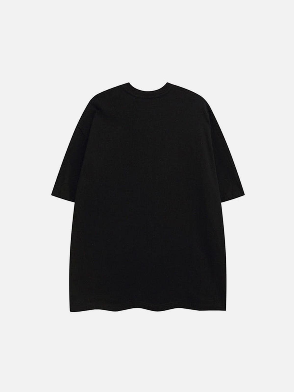 Dark Funny Color Graffiti Tee