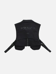 Function Metal Zipper Buckle Vest