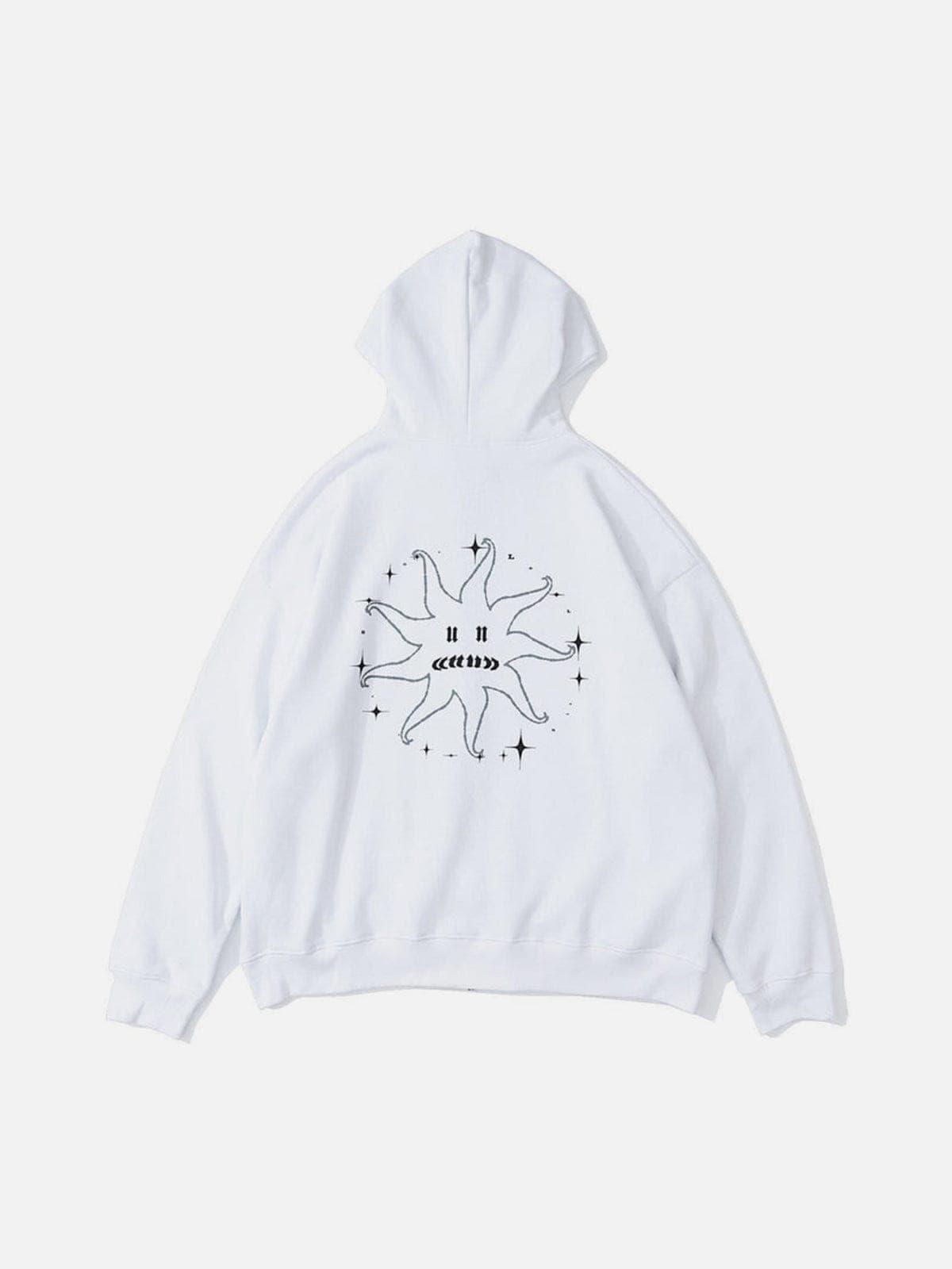 Circus Sun Print Hoodie
