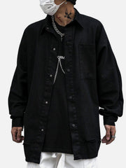 Back Embroidery Long Sleeve Shirt