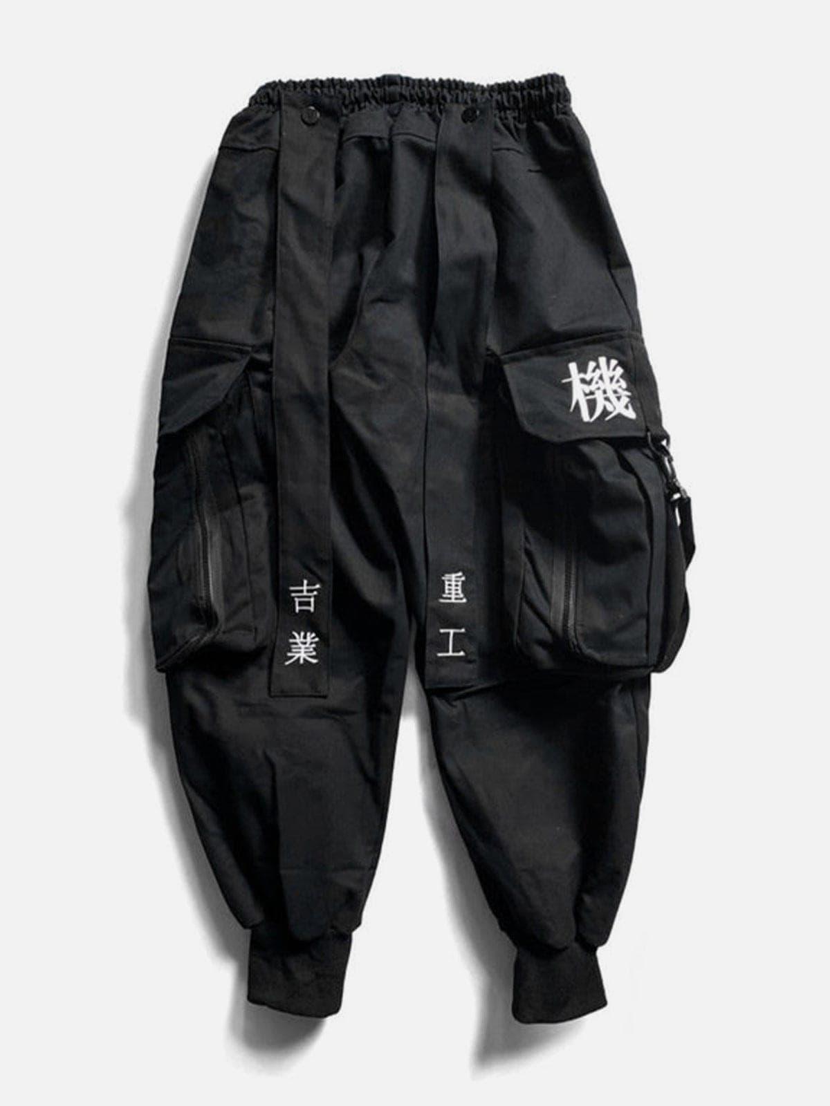 " Destruction god black angel " Cargo pants