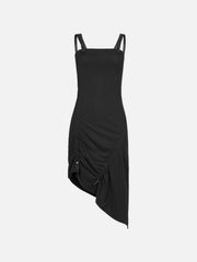 Dark Rock Punk Elastic Irregular Dress