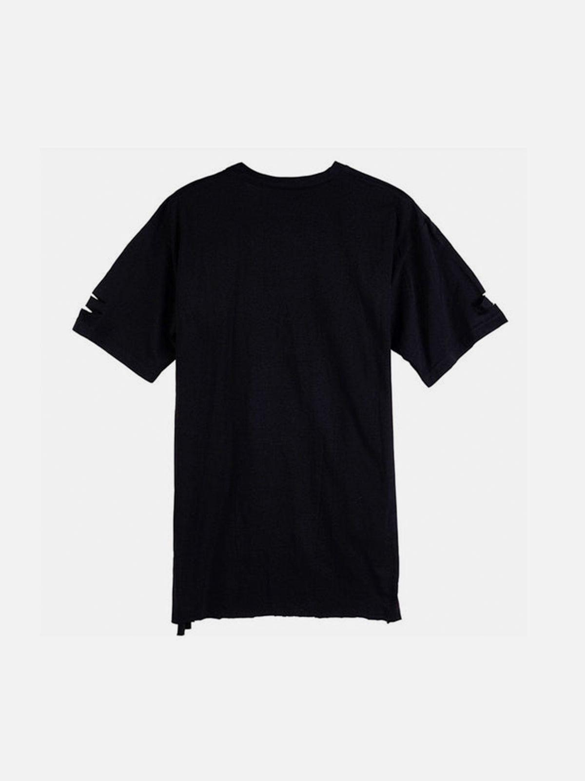 Cut Irregular Hem Tee