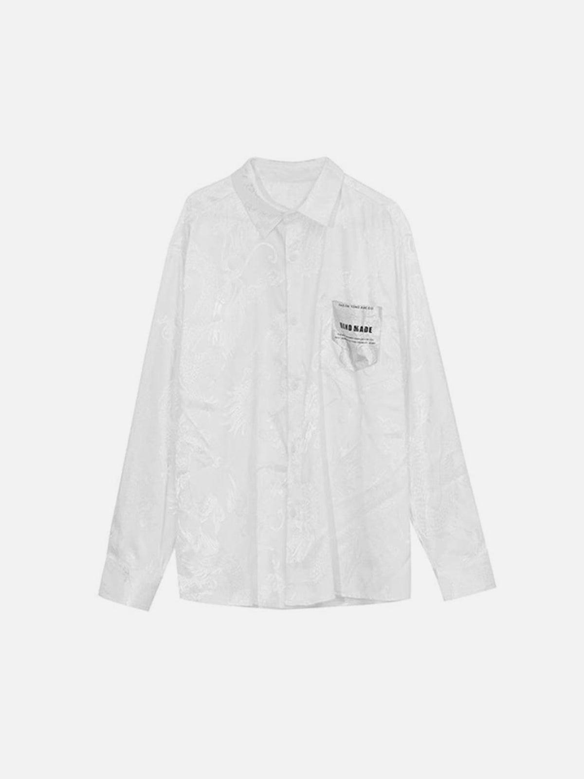 "Dragon Relief" Silk Shirt