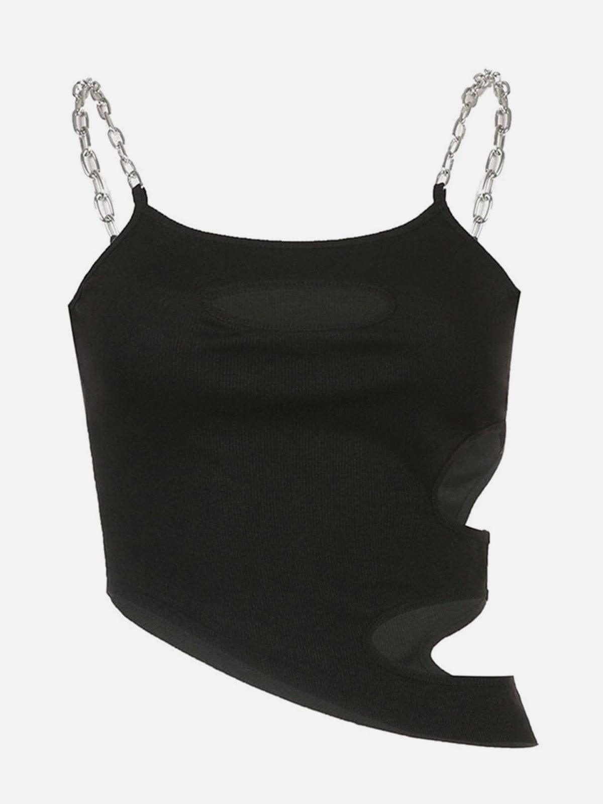 Sexy Camisole Perspective Long Sleeve T Shirt