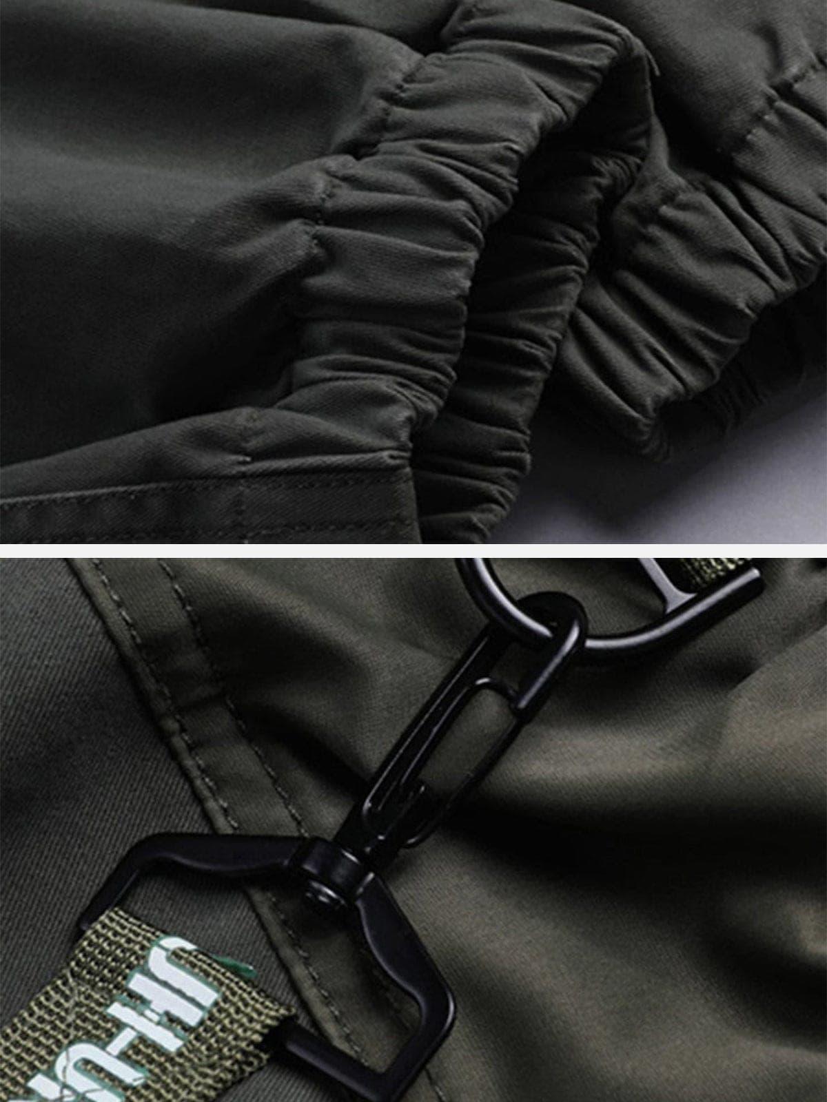 Patchwork Pockets Cargo Pants