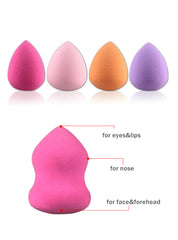 4Pcs Mini Waterdrop Makeup Foundation Sponge