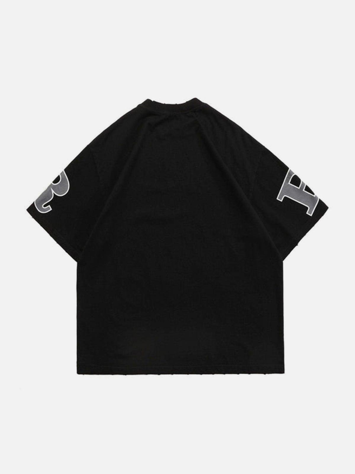 Cut Star Letters Graphic Tee