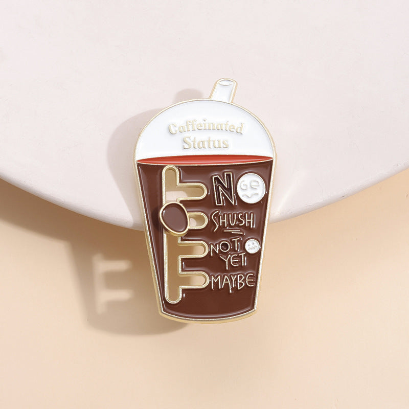 Creative Sliding Pearl Milk Tea Style Pins