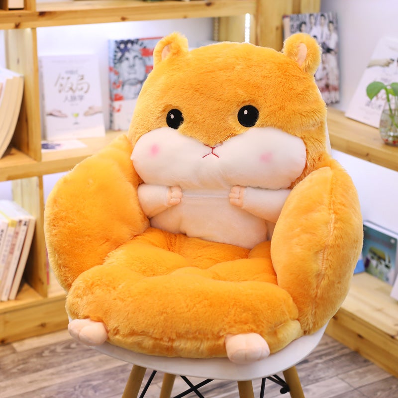 Cute Plush Hamster Seat Cushion