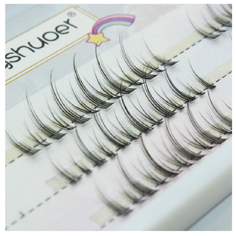 Natural Single Cluster False Eyelashes Set