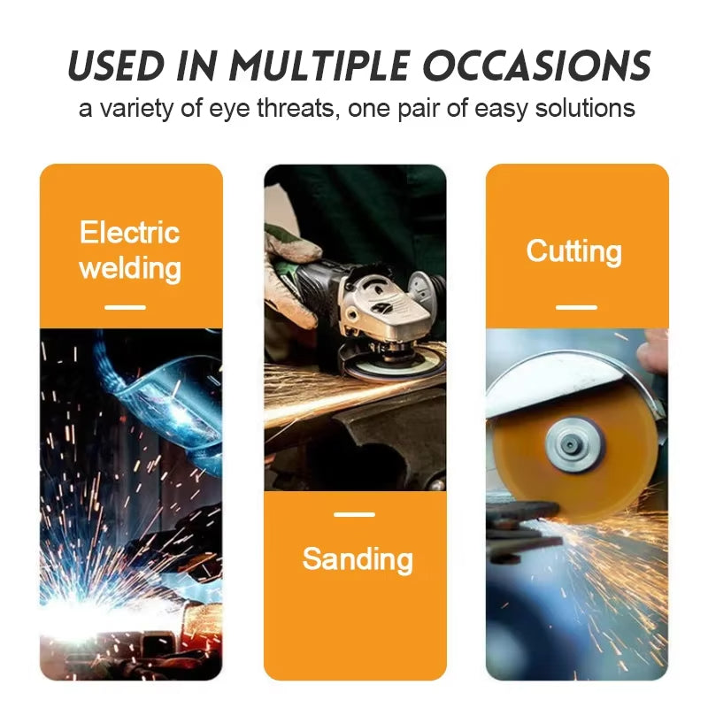 Auto-Darkening Welding Safety Glasses