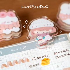 Cute Winter Series Acrylic Clips