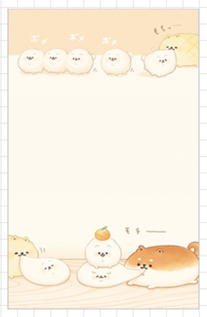 Bread Fat Shiba Inu Series Memo