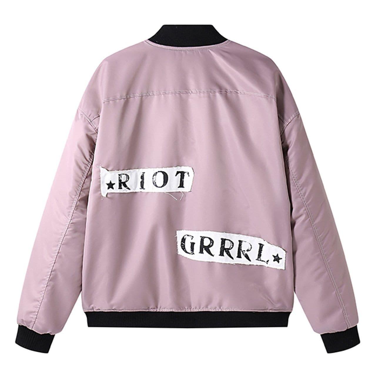 "Character Patch" Varsity Jacket