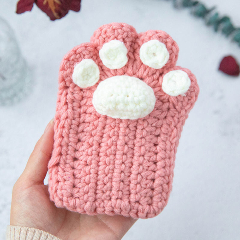 Diy Kawaii Half Finger Cat Claw Gloves