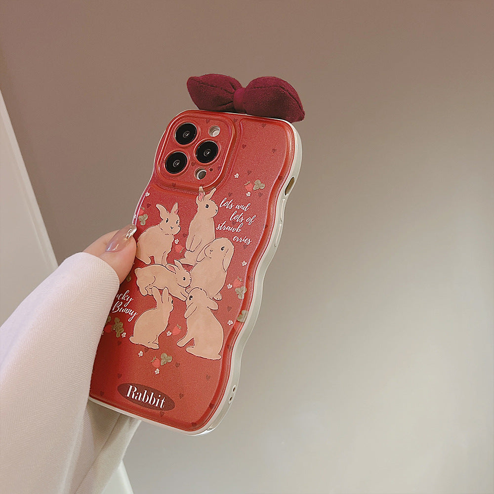 Cute Rabbit Bowknot Phone Case