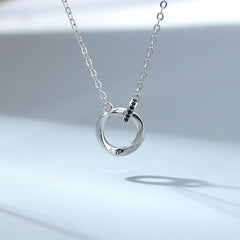 Mobius Ring Couple Necklace