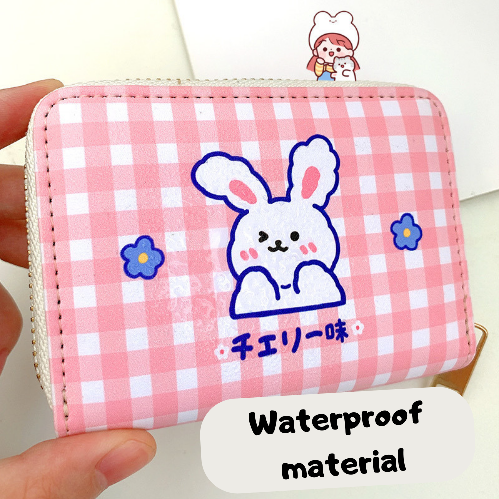 Cute Club Check Coin Purse