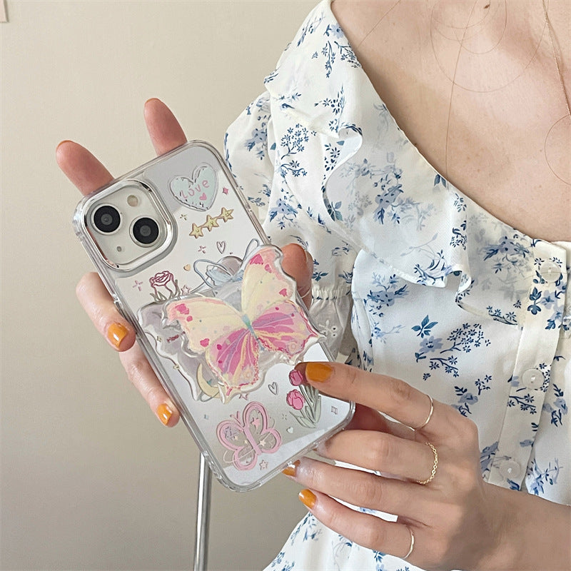 Graffiti Flower Butterfly Holder Phone Case