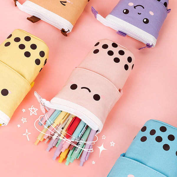 Boba Milk Tea Pop Up Pencil Case