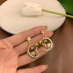 Meteor Moon Rabbit Earrings