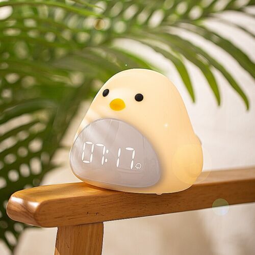 Cute Bird Night Light Alarm Clock