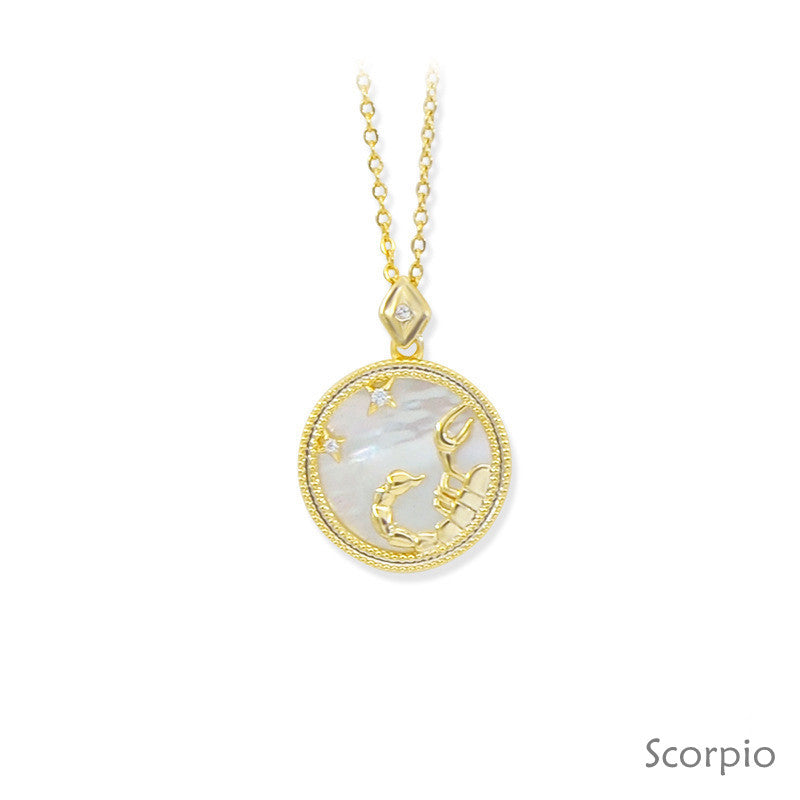 Constellation White Fritillary Necklace