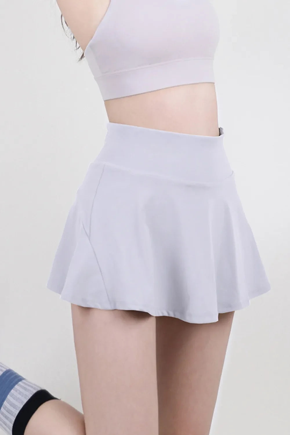 High Waist Pleated Skirt