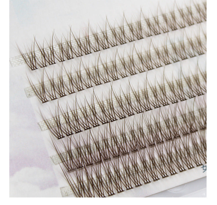 Caramel Brown Fishtail False Eyelashes Set