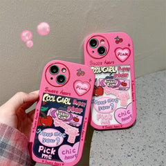 Pink Girl Love Graffiti Phone Case