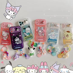 Kawaii Cartoon Flip Mirror Stand Phone Case