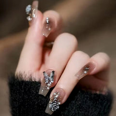 【Z612ã€?Wearable Nails Finished Manicure