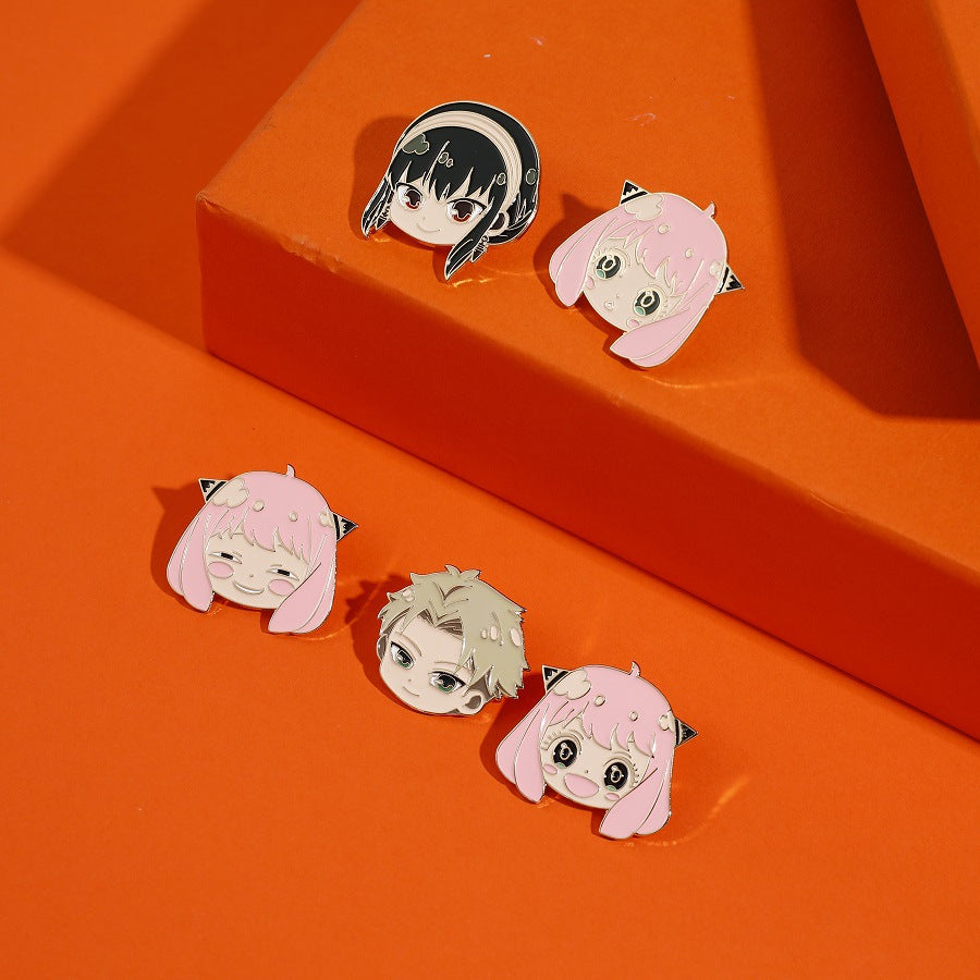 Cute SPY Family Series Alloy Pins