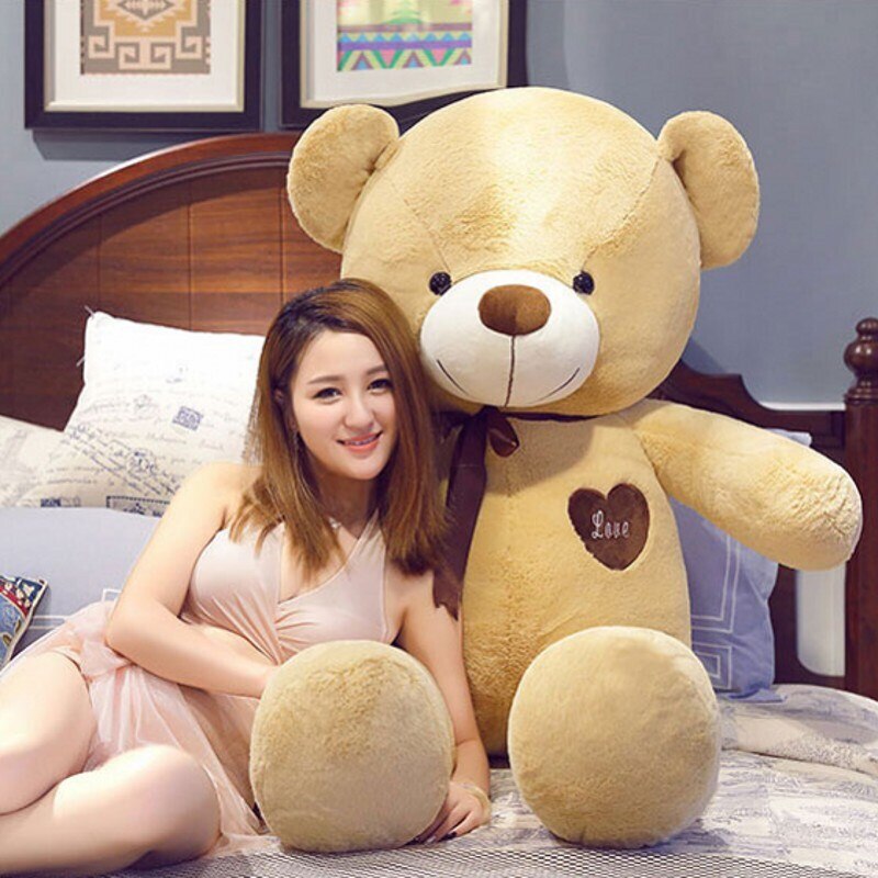 1m-2m Giant  Big teddy bears  Animals toys pink Baby birthday gift soft Pillow Dolls plush teddies