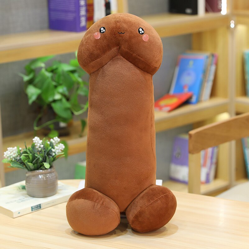 1pc 110CM Long Lifelike Penis Plush Toy Stuffed Dick Trick Doll Real-life Penis Expressions Plush Pillow Sexy Toy Gift Lovers