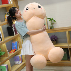 1pc 110CM Long Lifelike Penis Plush Toy Stuffed Dick Trick Doll Real-life Penis Expressions Plush Pillow Sexy Toy Gift Lovers