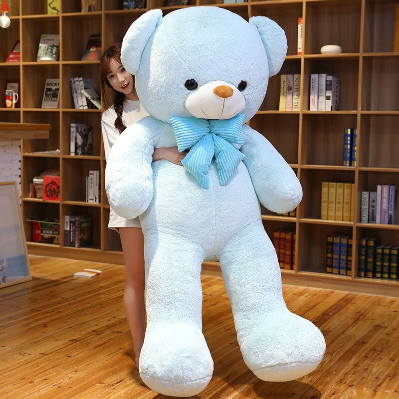 1pc Cute Large Size 80 100cm 3 colours Soft Stuffed Teddy Bear Plush Toy Big  Bear Doll Lovers Christmas&amp;Birthday gift