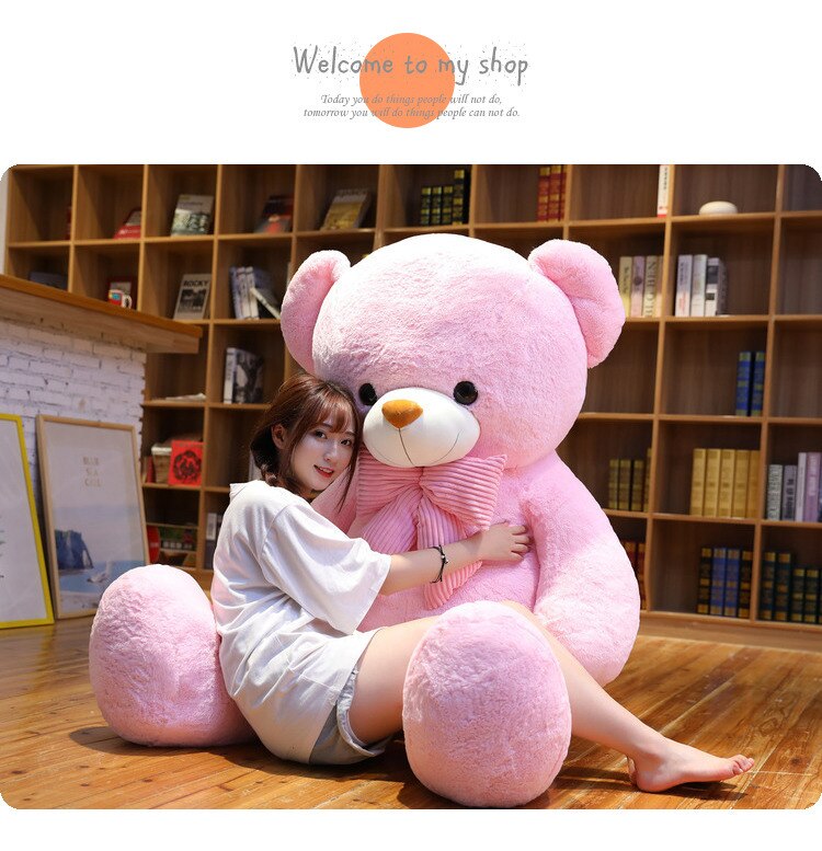 1pc Cute Large Size 80 100cm 3 colours Soft Stuffed Teddy Bear Plush Toy Big  Bear Doll Lovers Christmas&amp;Birthday gift