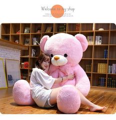 1pc Cute Large Size 80 100cm 3 colours Soft Stuffed Teddy Bear Plush Toy Big  Bear Doll Lovers Christmas&amp;Birthday gift