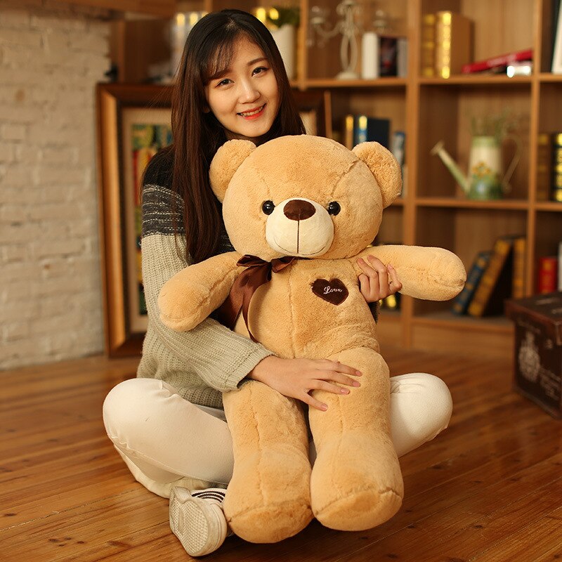 1pc Huge Size 200cm America Giant Teddy Bear Plush Toys Soft Teddy Bear Skin Popular Birthday Valentine Gifts For Girls Kids