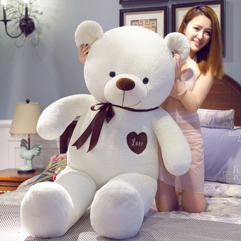 1pc Huge Size 200cm America Giant Teddy Bear Plush Toys Soft Teddy Bear Skin Popular Birthday Valentine Gifts For Girls Kids