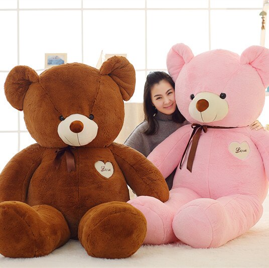 1pc Huge Size 200cm America Giant Teddy Bear Plush Toys Soft Teddy Bear Skin Popular Birthday Valentine Gifts For Girls Kids