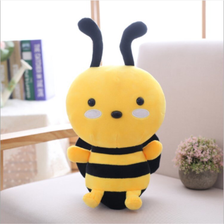 1pcs 80cm Creative Bee Plush Toy Stuffed Doll yellow Cute Bee Toy For Baby Kids Children's Gift Animal Insect Soft Toy