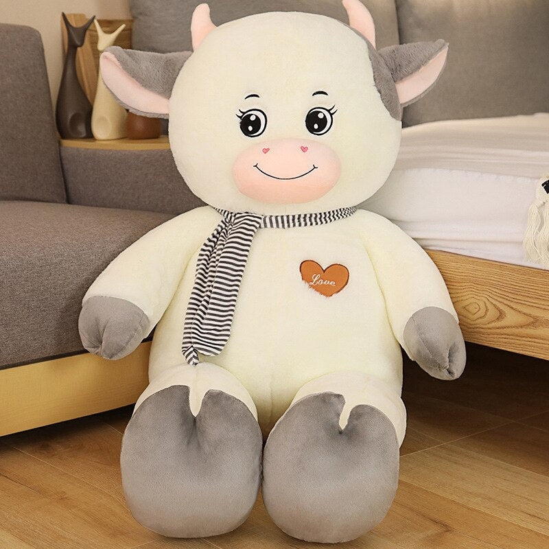 200cm Dream Cow Plush Toy plush pillow Big soft anime beat plush toy With Zipper Only Cover No Filling kids gift for Christmas