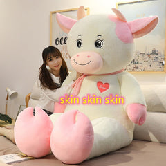 200cm Dream Cow Plush Toy plush pillow Big soft anime beat plush toy With Zipper Only Cover No Filling kids gift for Christmas