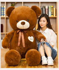 200cm Huge Teddy Bear  Plush Toy Anime Bear Skin Soft Stuffed Animal Doll Only Cover No filling With Zipper kid gift