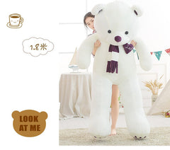 200cm Teddy bear plush pillow Big soft anime beat plush toy With Zipper Only Cover No Filling kids gift for birthday